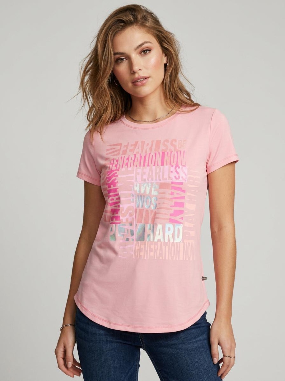 Athletic Works Pink Graphic Short Sleeve Tee